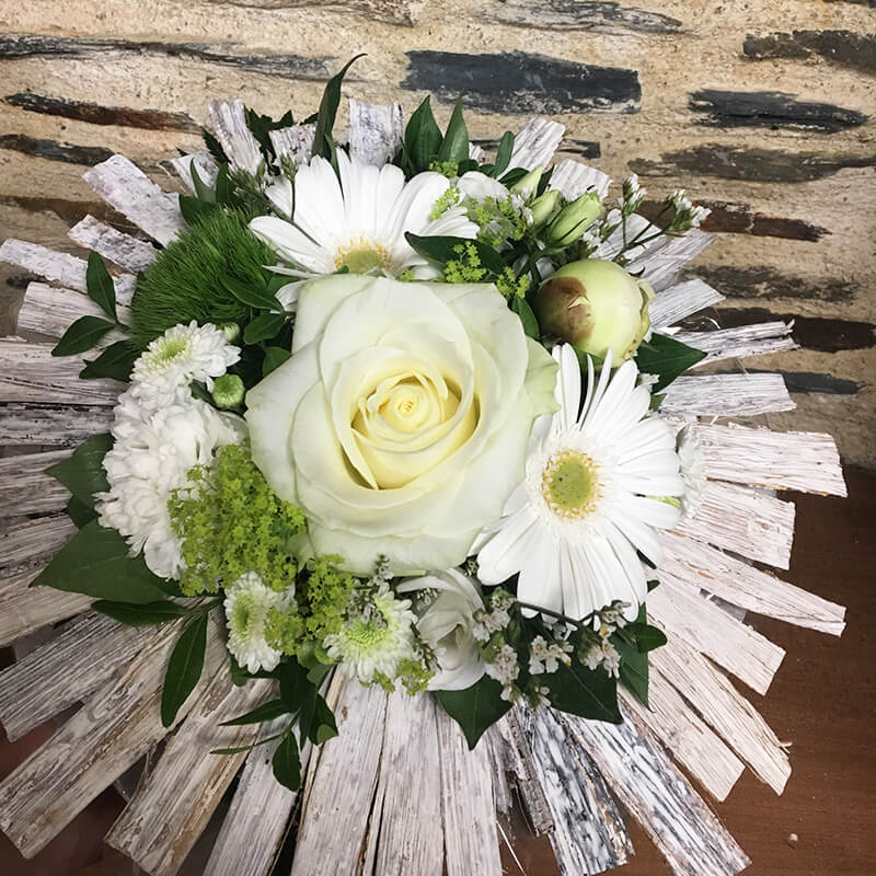 Bouquet Blanc et Vert - Althéa Fleurs
