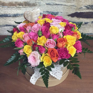 Fleurs-Composition-Mini-Roses-Multicolores-Althea-Fleurs